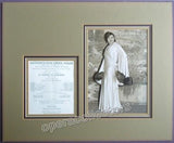 Ponselle, Rosa - Signed Photo + Program Clip on Mat