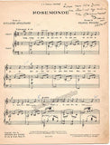 Poulanc, Francis - Signed Printed Score