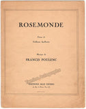 Poulanc, Francis - Signed Printed Score
