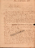 Pradher, Louis-Barthelemy - Autograph Letter Signed 1824