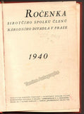 Prague National Theater 1940 Yearbook with 80+ Signatures