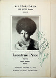 Price, Leontyne - Autograph Lot