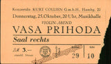 Prihoda, Vasa - Concert Program Vienna 1947