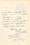 Puccini, Giacomo - Autograph Letter Signed 1907