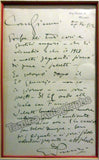 Puccini, Giacomo - Autograph Letter Signed 1912 - La Fanciulla del West
