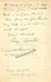 Quilter, Roger - Autograph Letter Signed 1923