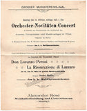 Rabaud, Henri - Concert Program Vienna 1899