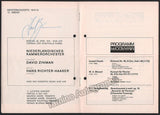 Richter-Haaser, Hans - Signed Program Kassel 1975
