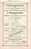 Richter, Hans - Lot of 5 Programs Vienna 1894-1896