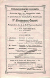 Richter, Hans - Lot of 5 Programs Vienna 1894-1896