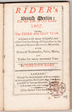 Riders British Merlin Almanac 1807 + Document