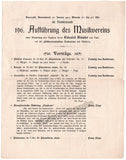 Risler, Edouard - Concert Program 1903 + Ferdinand Loewe Program 1900