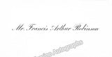 Robinson, Francis - Autograph Lot
