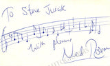 Rorem, Ned - Signed Photo 1977 & Autograph Music Quote Signed