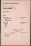 Rostropovich, Mstislav - Menuhin, Yehudi - Rampal, Jean-Pierre - Los Angeles Concert Program 1972
