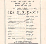 Royal Opera House - Covent Garden - Season 1884 Program Clips