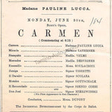 Royal Opera House - Covent Garden - Season 1884 Program Clips