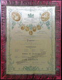 Royal Opera House - Gala Performance Silk Program 1897