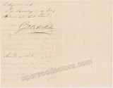 Rubini, Giovanni Battista - Autograph Letter Signed