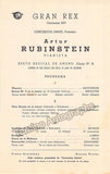 Rubinstein, Artur - 4 Concert Programs - Teatro Gran Rex, Buenos Aires, 1947