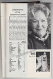 Rysanek, Leonie - Set of Signed Program and Signed Libretto Pique Dame Metropolitan Opera, New York 1996
