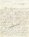 Salvatori, Celestino - Autograph Letter Signed 1835