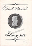 Salzburg Festival 1942 - Festival Almanachs - Programs - Plans Lot