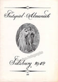 Salzburg Festival 1942 - Festival Almanachs - Programs - Plans Lot