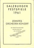 Salzburg Festival - Lot of 11 Programs 1957-1963
