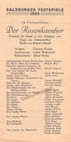 Salzburg Festival - Program Lot 1930-32