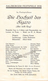 Salzburg Festival - Program Lot 1930-32