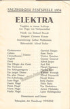 Salzburg Festival - Program Lot 1934
