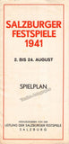 Salzburg Festival - Program Lot 1941