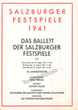Salzburg Festival - Program Lot 1941