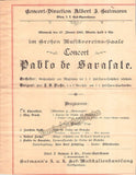 Sarasate, Pablo de - Concert Program Vienna 1897