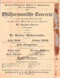 Sarasate, Pablo de - Concert Program Vienna 1897