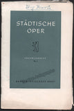 Scherchen, Hermann - Konig Hirsch - World Premiere Program 1956