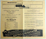 Schillings, Max Von - Program Ring Cycle 1929