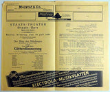 Schillings, Max Von - Program Ring Cycle 1929