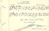 Schiuma, Alfredo - Signed Photo & Autograph Music Quote Signed 1949