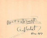 Schnabel, Artur - Cortot, Alfred - Autograph Music Quote Signed
