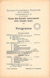 Schnabel, Artur - Set of 3 Concert Programs Madrid 1908