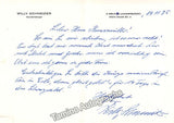 Schneider, Willy - Lot of Signed Letters