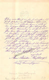 Schroeder-Hanfstaengl, Marie - Autograph Letter Signed 1883