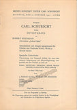 Schuricht, Carl - Concert Programs 1939-1942