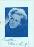 Schwarzkopf, Elisabeth - Signed Program Lisbon 1954