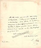 Scribe, Eugene - Autograph Note Signed