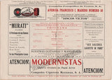 Segovia, Andres - Concert Program Teatro Colon Buenos Aires 1923