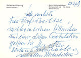 Sellner, Gustav Rudolf - Seefehlner, Egon - Boleslav, Barlog - Collection of Letters to Soprano Irma Beilke