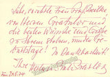 Sellner, Gustav Rudolf - Seefehlner, Egon - Boleslav, Barlog - Collection of Letters to Soprano Irma Beilke